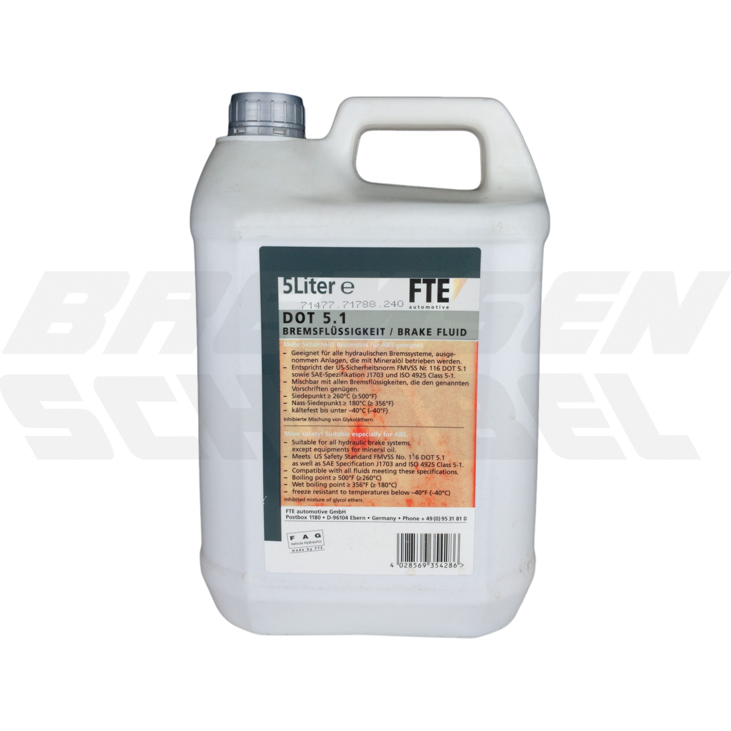 FTE Bremsflüssigkeit | DOT5.1 | 5 Liter
